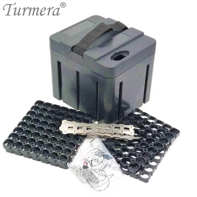 

Turmera 48V E-bike Lithium Battery Case For 13S8P 18650 Battery Pack Include Holder and Strip Nickel Offer Place 104 pieces Cell