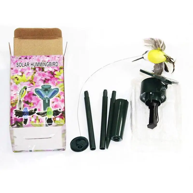 

1pcs Solar Powered Flying Butterfly Bird Sunflower Yard Garden Stake Ornament Decor Solar Lamps Outdoor Lighting Random Color