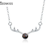queenkiss nc6129 2021 fine jewelry wholesale fashion lady girl birthday wedding gift deer 18kt gold white gold pendant necklace