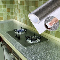 40x200cm kitchen oil proof waterproof stickers aluminum foil kitchen stove cabinet self adhesive wall sticker diy wallpaper