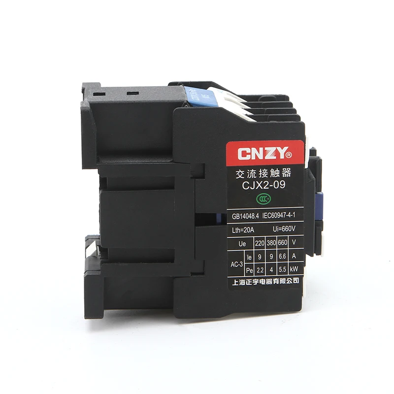 CJX2 0910 LC1 D контактор переменного тока 9 а с креплением на Din рейку 3P + 1 без