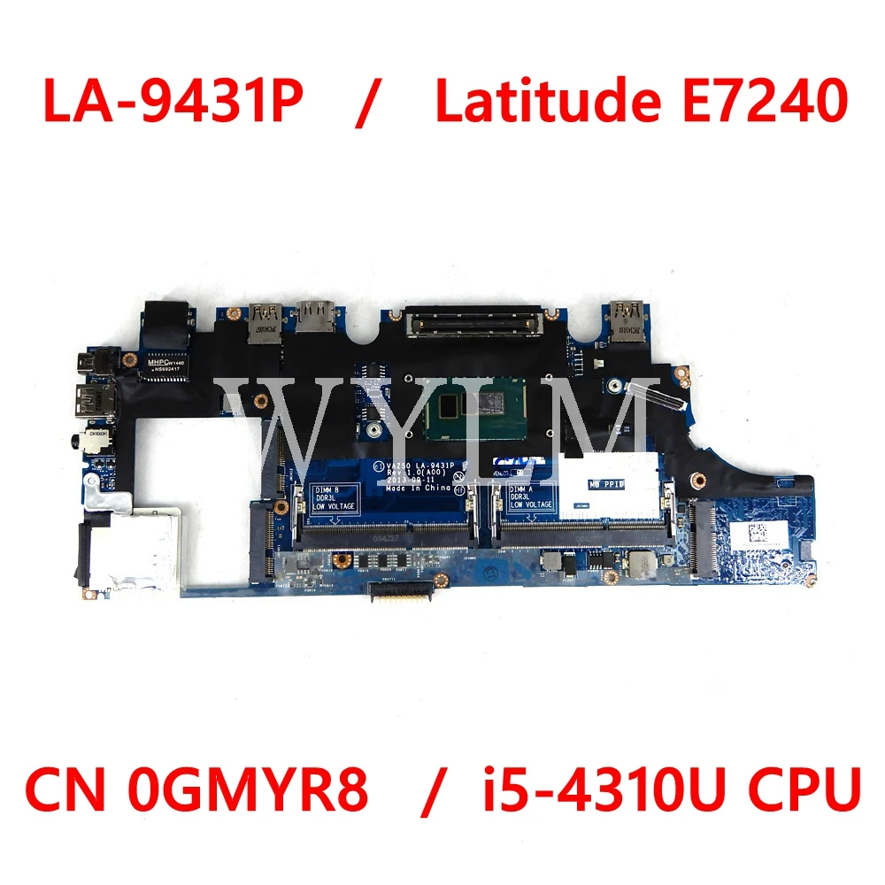 

Фьюзелитная материнская плата для DELL Latitude E7240 7240, материнская плата для ноутбука, флэш-память 100%, протестирована на