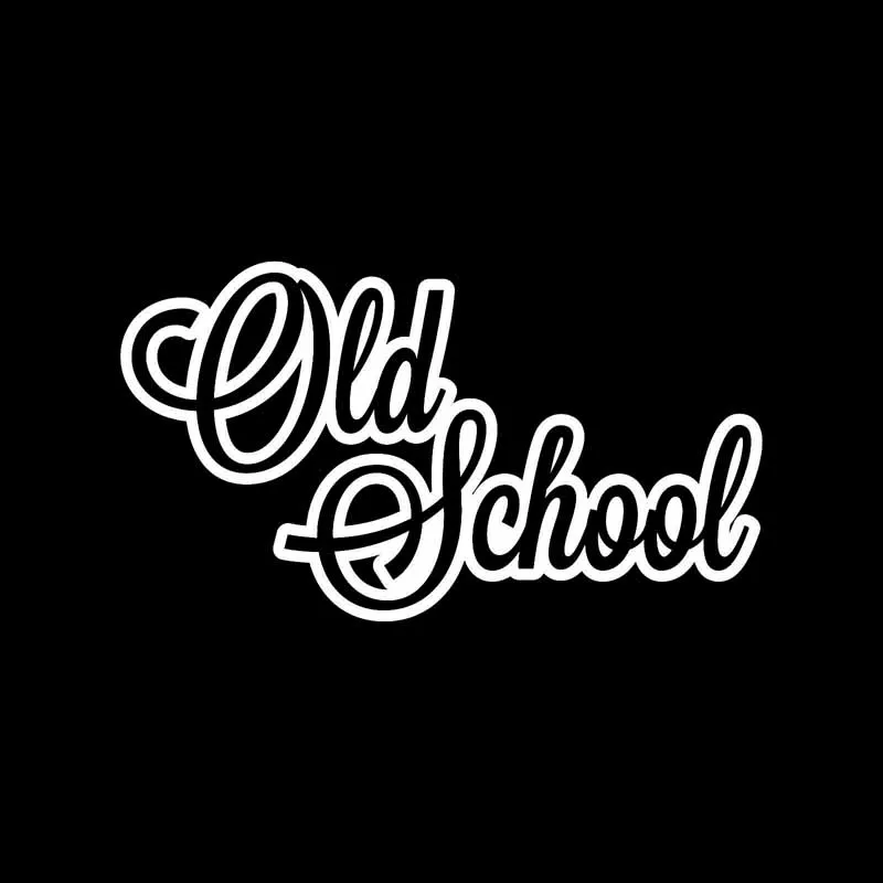Забавная виниловая наклейка Aliauto для автомобиля большая Old School водонепроницаемая
