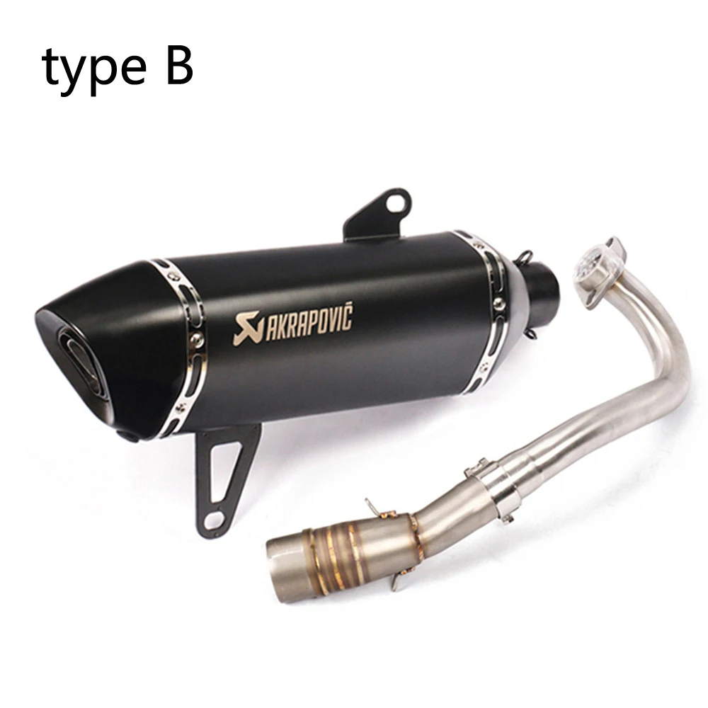 type B Выхлопная труба мотоцикла модифицированный глушитель Akrapovic Moto для Yamaha Xmax250 Xmax 250 XMAX250 Xmax300 Xmax 300 XMAX300 - Цвет: type B