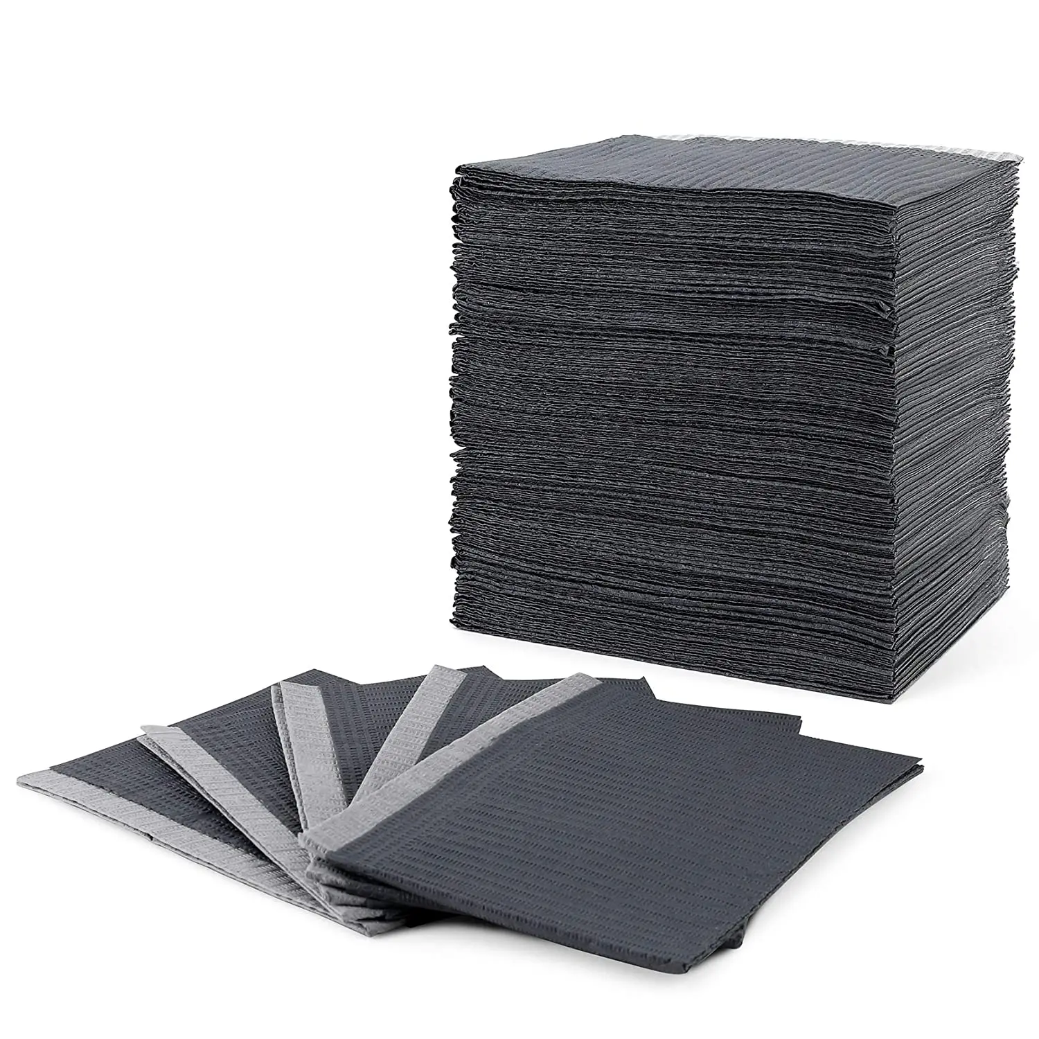 

125pcs 13"X18" Black Tattoo Cleaning Wipes Disposable Dental Piercing Bibs Waterproof Sheets Paper Tattoo Tattoo Accessories