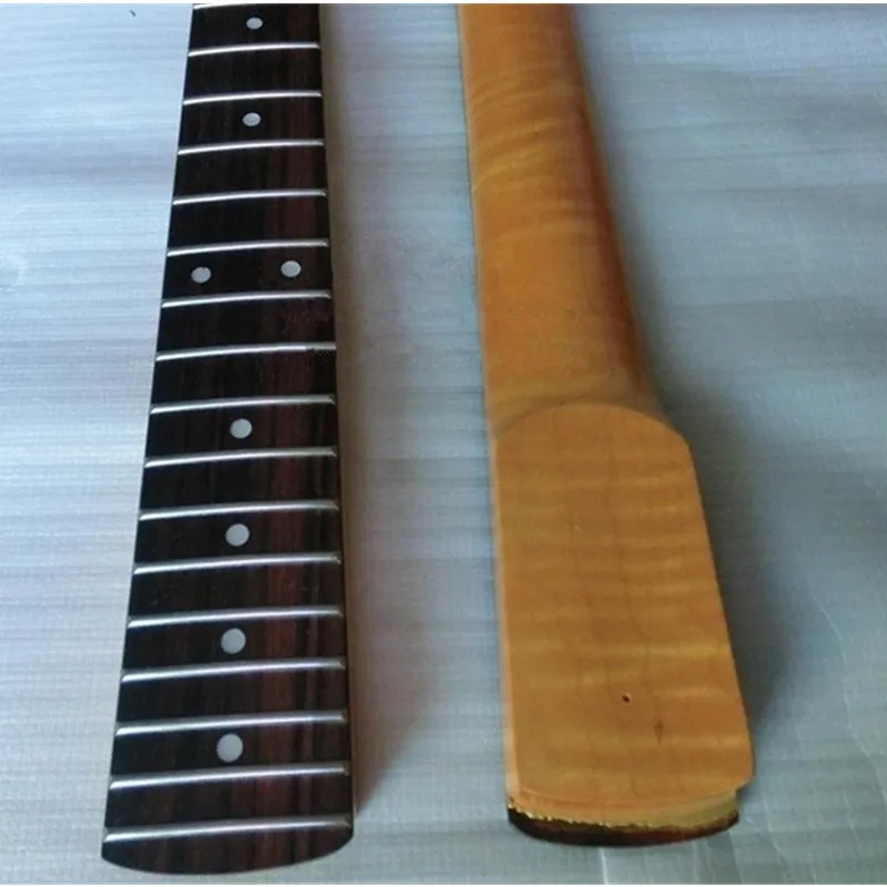 disado 22 bünde tiger flamme material ahorn palisander griffbrett elektrische gitarre neck großhandel gitarre zubehör teile free global