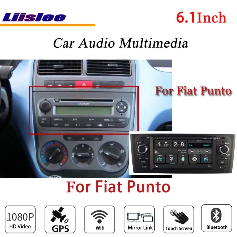 

For Fiat Punto Stereo Radio Audio CD DVD Player Bluetooth Wifi GPS MAP NAV Navigation 1080P System Original NAVI Design