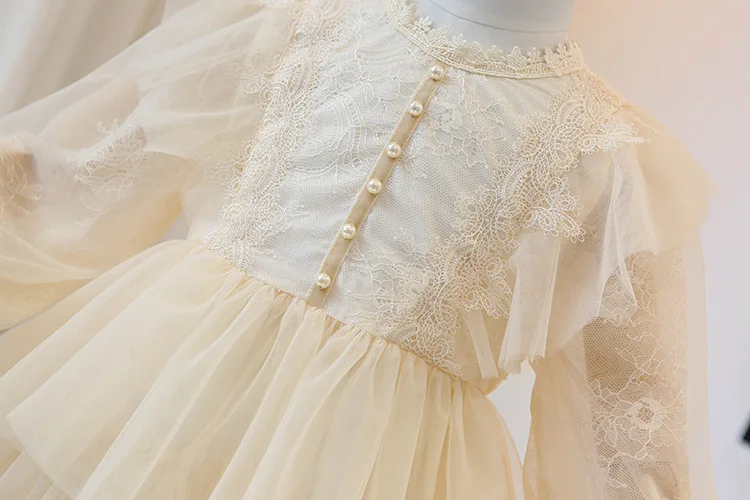5355 Tutu Embroidery Princess Baby Girl Dress 2020 Spring Party Wedding Easter Day Kid For Wholesale Child Clothes | Детская одежда и