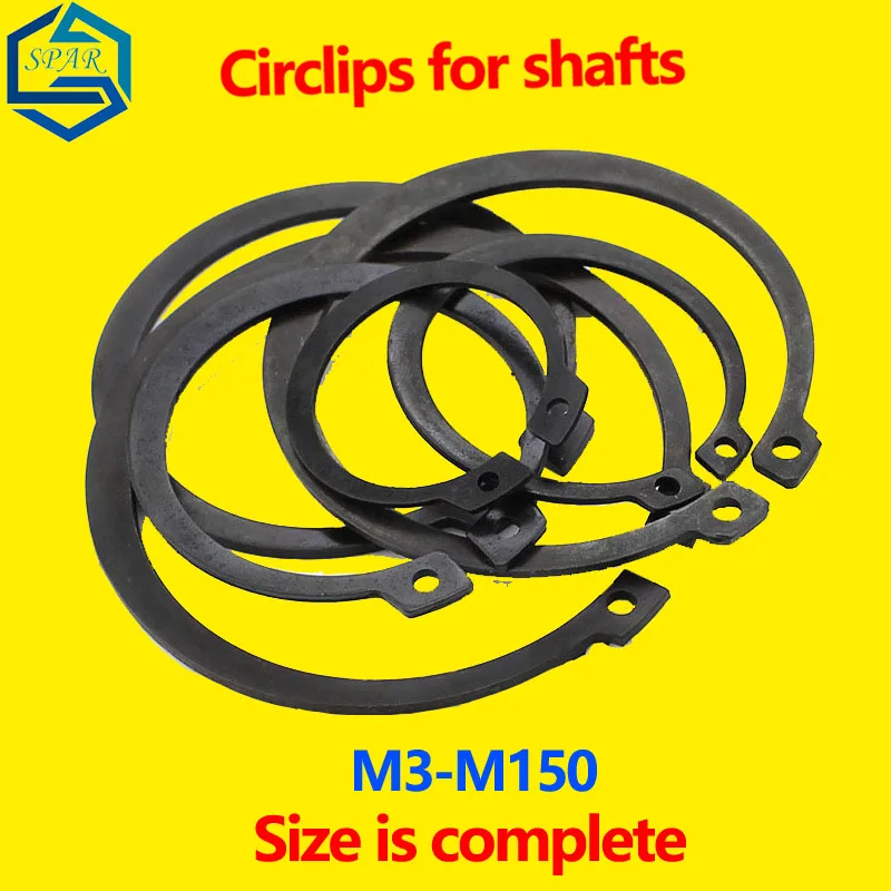 

Стопорные кольца для валов 65MN, пружинное эластичное кольцо с застежкой типа C
