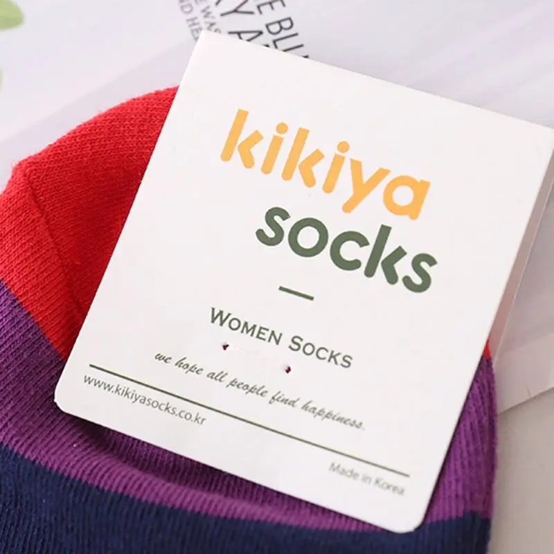 Harajuku женские и мужские радужные цветные полосатые длинные носочки Skaterboard