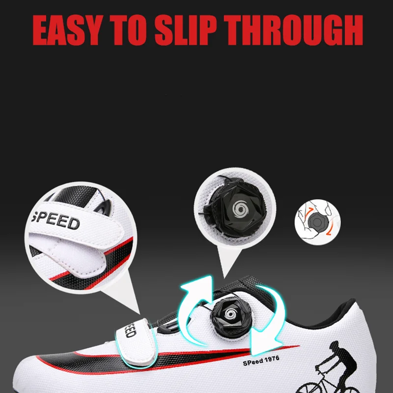 spesifikasi Sepatu Bersepeda High-Top Baru Alas Kaki Sepeda Jalanan Gunung Berpengunci Mandiri Sepatu Bersepeda Pria Sneakers Sepeda Pria Triathlon