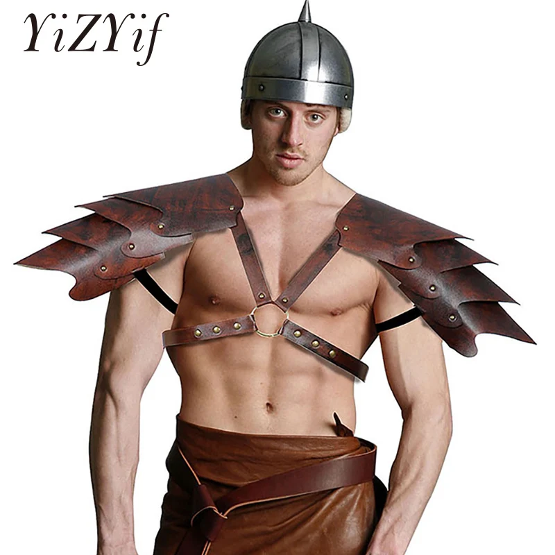 Мужской средневековый стимпанк из искусственной кожи нагрудный ремень для тела