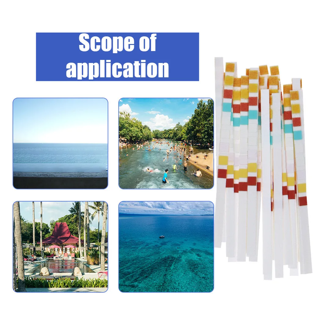 Тест-полоски для воды в бассейне 9 1 качественные тест-полоски химии 50 шт. бутылке