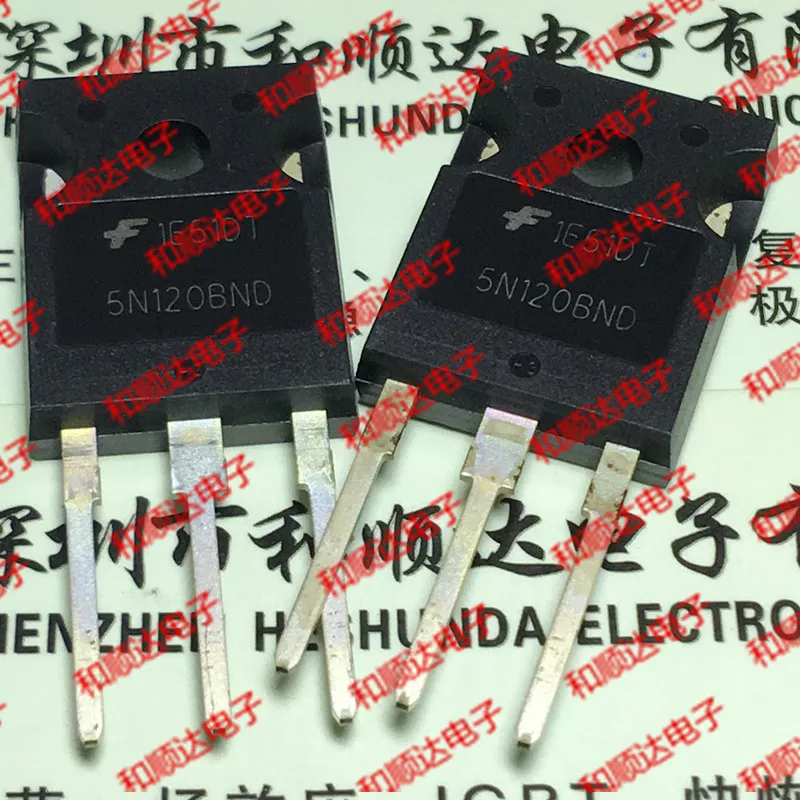 

10pcs/lot HGTG5N120BND 5N120BND New stock TO-220 1200V 5A
