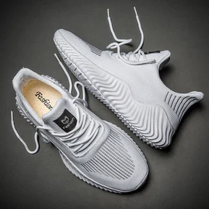 New Fashion Running Shoes Breathable White Sneakers Men Comfortable Casual Big Size Tennis Shoe Outd