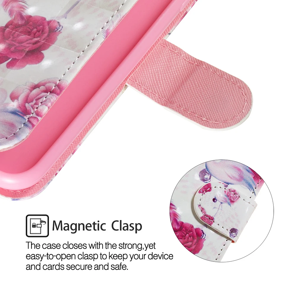 Чехол с фламинго для iPhone 6 Plus кожаный чехол бумажник Sony Xperia 1 XZ3 XZ2 XA1 Z6 G3116 XZ1 XA2 E6 L1 G3312