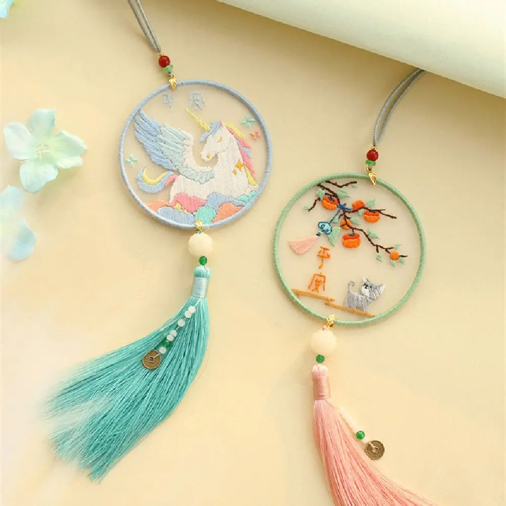 

Thread DIY Crafts Office School Supplies Ornament Tassel Book Mark Embroidery Bookmark Set Cross Stitch Kit Book Clip