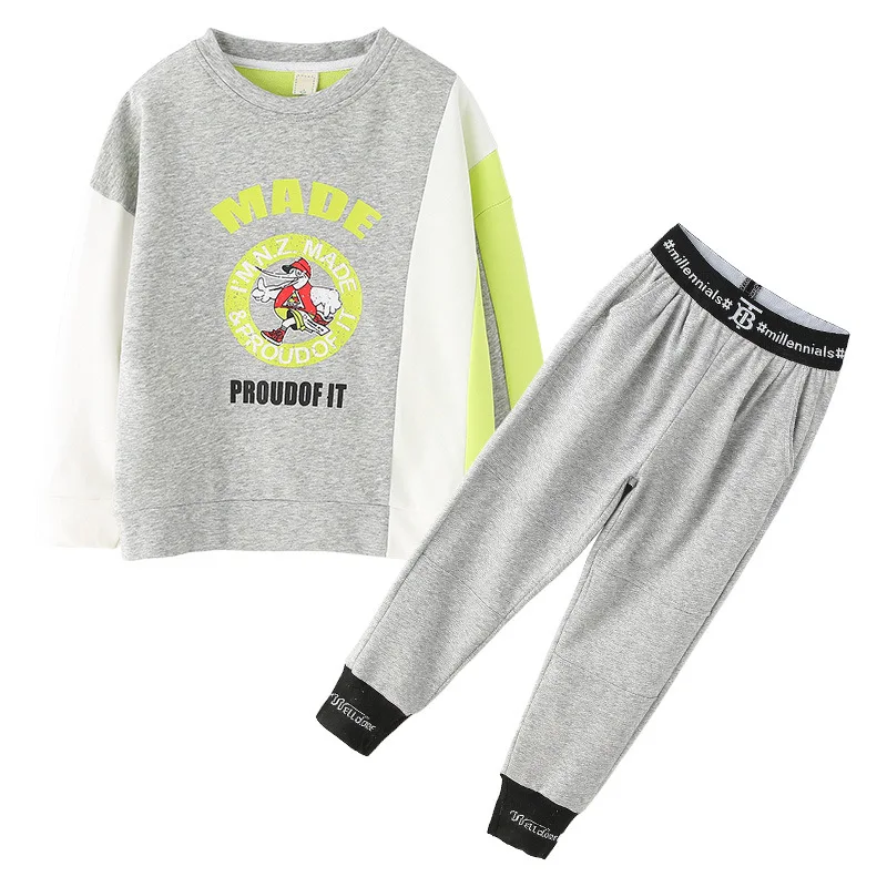 

Children's clothing han edition western style suits girls fall 2021 new cuhk child two-piece a undertakes to fleece pants