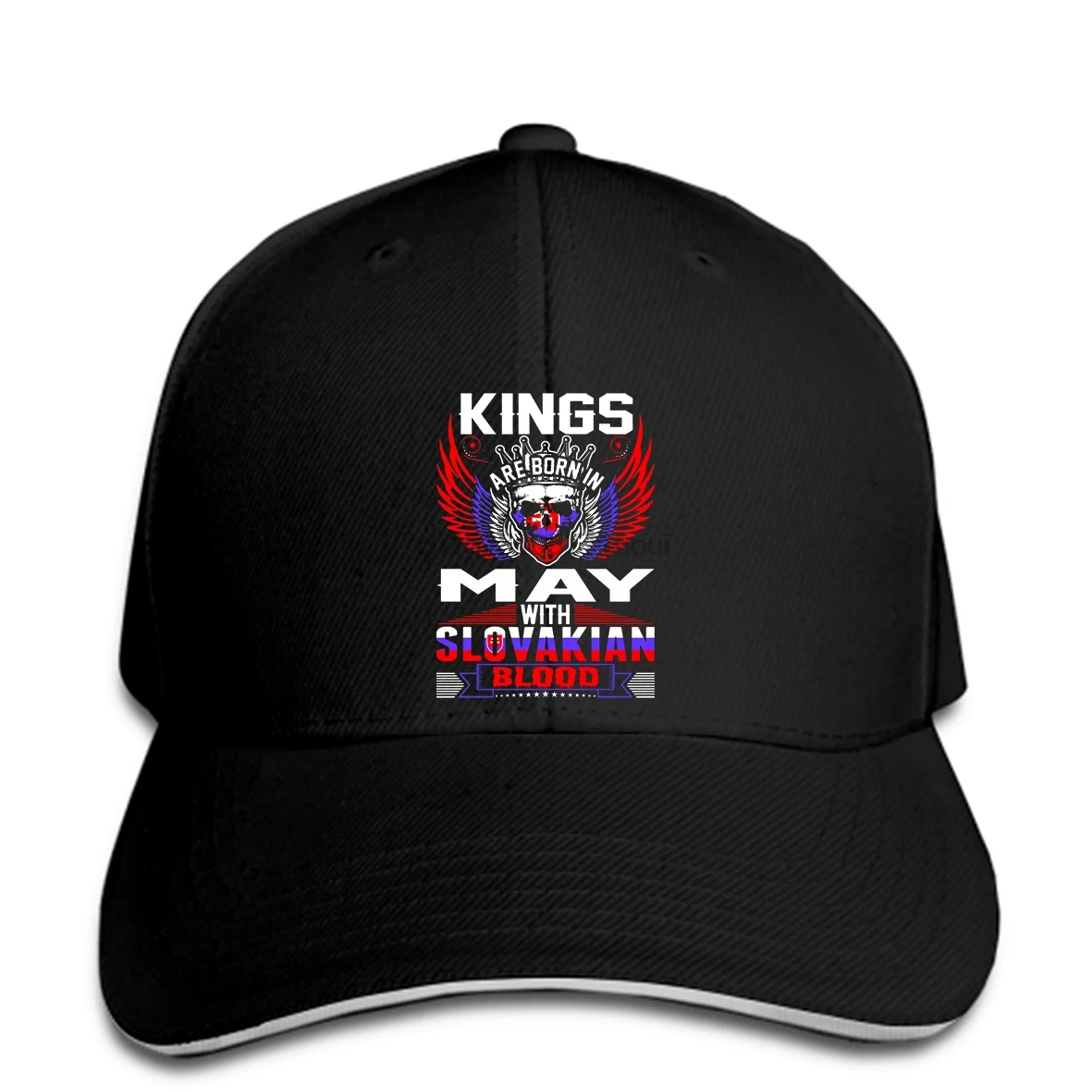 

Baseball cap Custom Printed Men Print hat Kings Are Born In May With Slovakian Blood Women Baseball caps