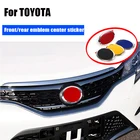 Автомобильный Стайлинг ABS передний гриль задний багажник эмблема накладки аксессуары черныйкрасныйсиний для Camry Reiz Sienna Prius Land Cruiser