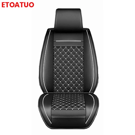 Front seat 1pcs ETOATUO универсальный кожаный чехол для автомобильного сиденья для peugeot все модели 206 307 407 207 2008 3008 508 208 308 406 301 автомобиль аксессуары - Название цвета: Front seat 1pcs