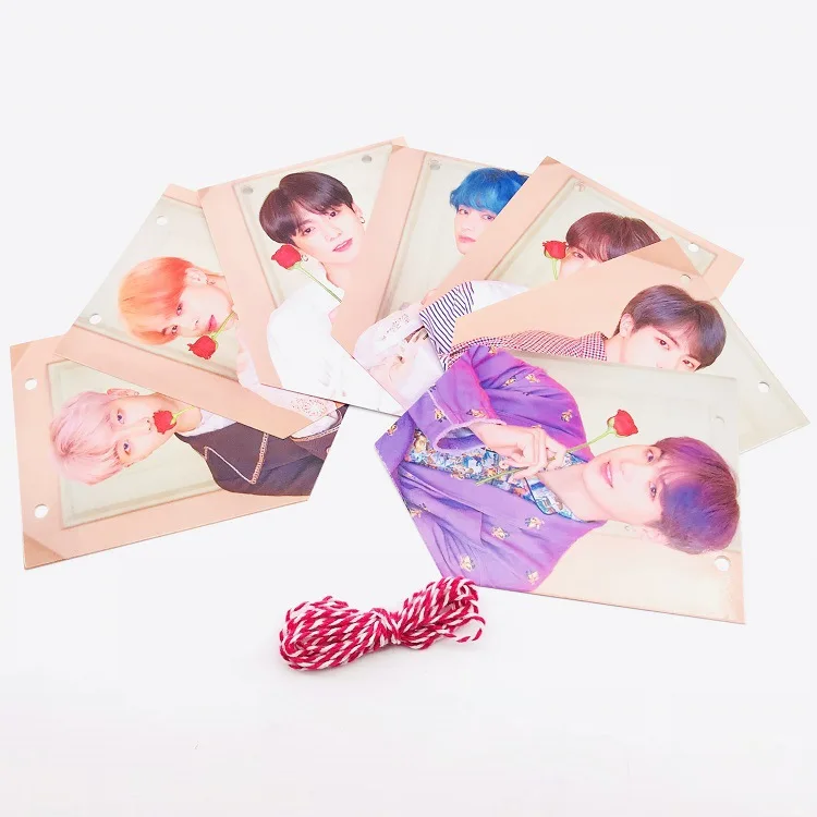 Bangtan Boys Лига подвесной флаг новая альбом возврата фото карты плаката фото подвесная картина официальный вокруг одной и той же paragra