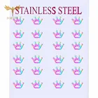 Готическая Корона, красочные серьги из нержавеющей стали, серьги-гвоздики, оптовая продажа, женские свадебные украшения, подарок