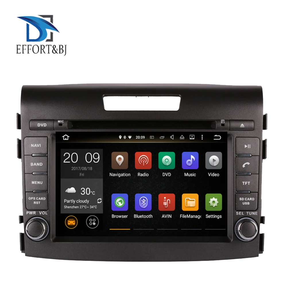

4GB+32GB Android 10.0 Car GPS Navigation For Honda CRV 2012-2016 Auto Radio Stereo Multimedia DVD Player Steering wheel