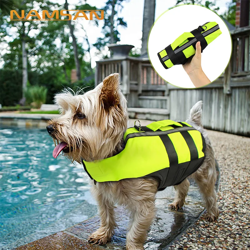 

Pet Supplies New Airbag Life Jacket Inflatable Folding Dog Outdoors Convenient Safety Swimsuit Factory Hot Sales