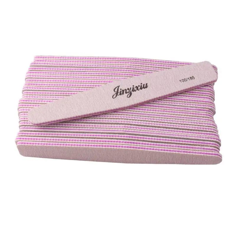 1pcs Nail Art Sanding Sandpaper Washable File Semilune Banana Buffing Curved Professional Manicure Tools | Красота и здоровье