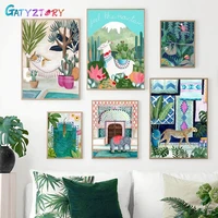 gatyztory pictures by numbers 4050 for adults kids cartoon painting by numbers home decor diy gift
