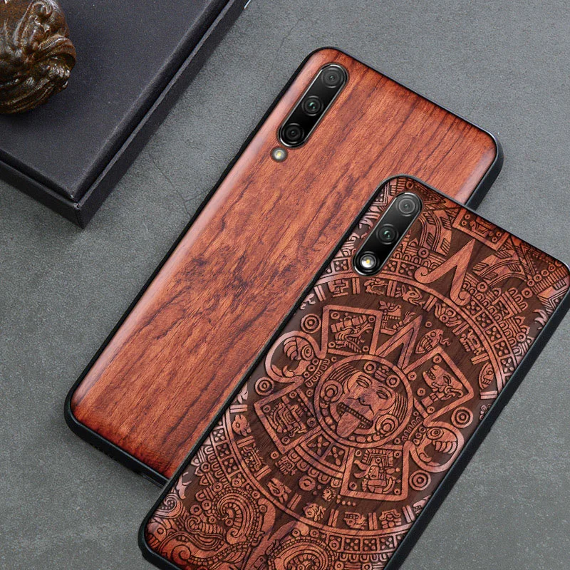 Чехол для Honor 9x, Деревянный чехол, чехол для Honor 9x Pro, розовое дерево, ТПУ, ударопрочный чехол для телефона, чехол для huawei Honor 9x