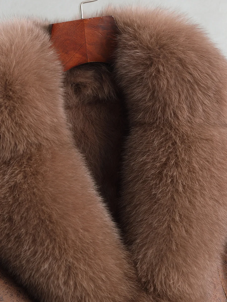 Пальто из натурального кроличьего меха женская зимняя длинная норковый мех