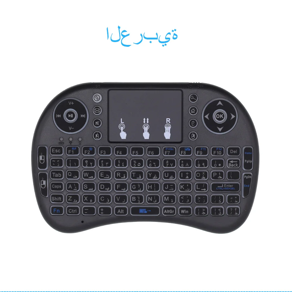 I8 Мини Беспроводная клавиатура 2,4 GHz Air mouse с портативной сенсорной панелью для Android 9,0 tv Box IP tv Mini PC X96mini H96 tv Box