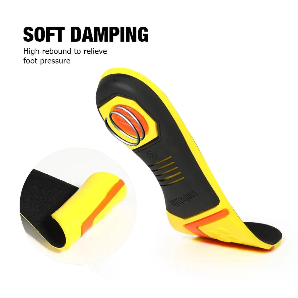 3ANGNI Slight Orthotic Insoles Arch Support for Plantar Fasciitis lower back pain relief PU Insole Health Sole Pad for Shoes