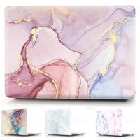 watercolor marble print laptop case for macbook pro retina 13 15 16 a1425 a1502 a1398 a2141 pvc cover notebook protective conque
