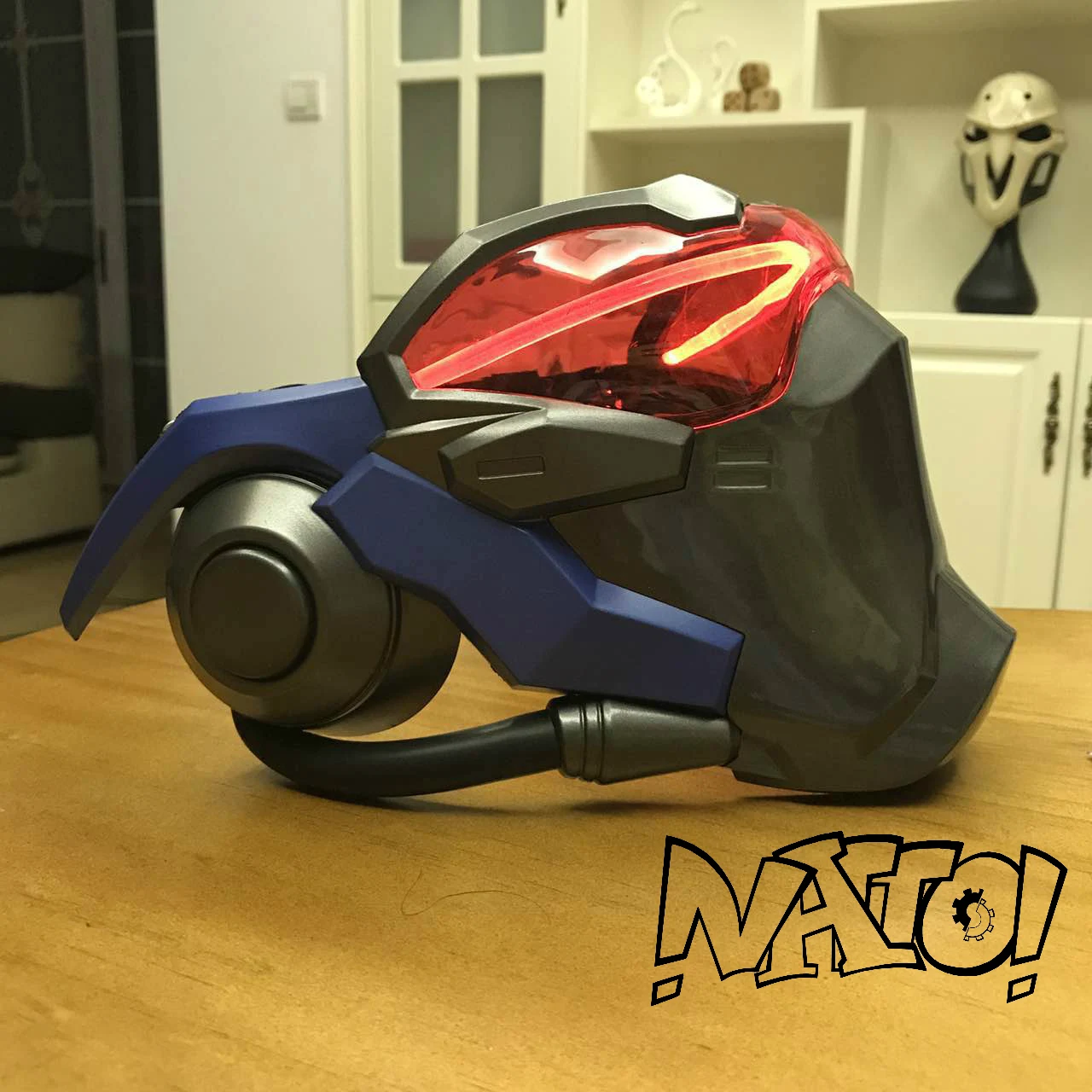 

Overwatch Soldier 76 Masks With LED Luminous Cosplay Soldier76 Mask With Light Soldier 76 Costume Without Battery ABS Plastic