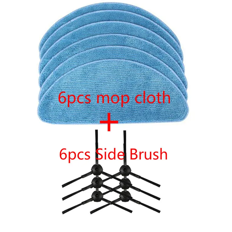 Роботизированный пылесос части боковая щетка Швабра Ткань для ilife V7s pro ILIFE V7 V7S