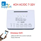 4CH Ewelink WiFi умный переключатель реле RF пульты дистанционного управления DIY беспроводной умный дом модуль голосового управления с Alexa Google Home