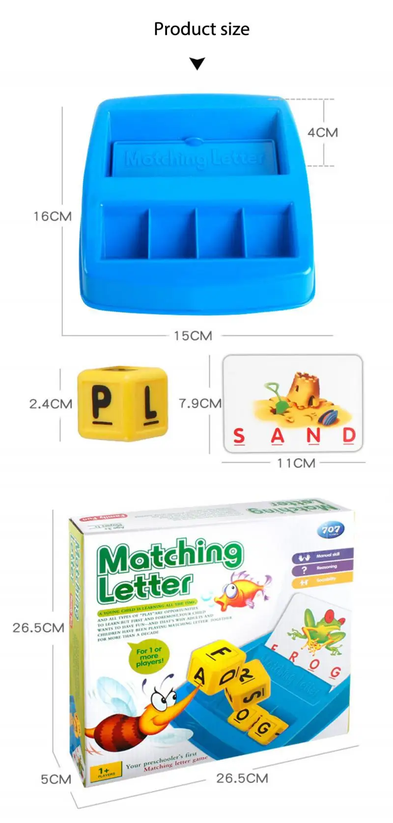 

Learning Language Toys Kids Letter Collocation To Spell Words Learn English Early Education Parent-child Interactive Toys Unisex