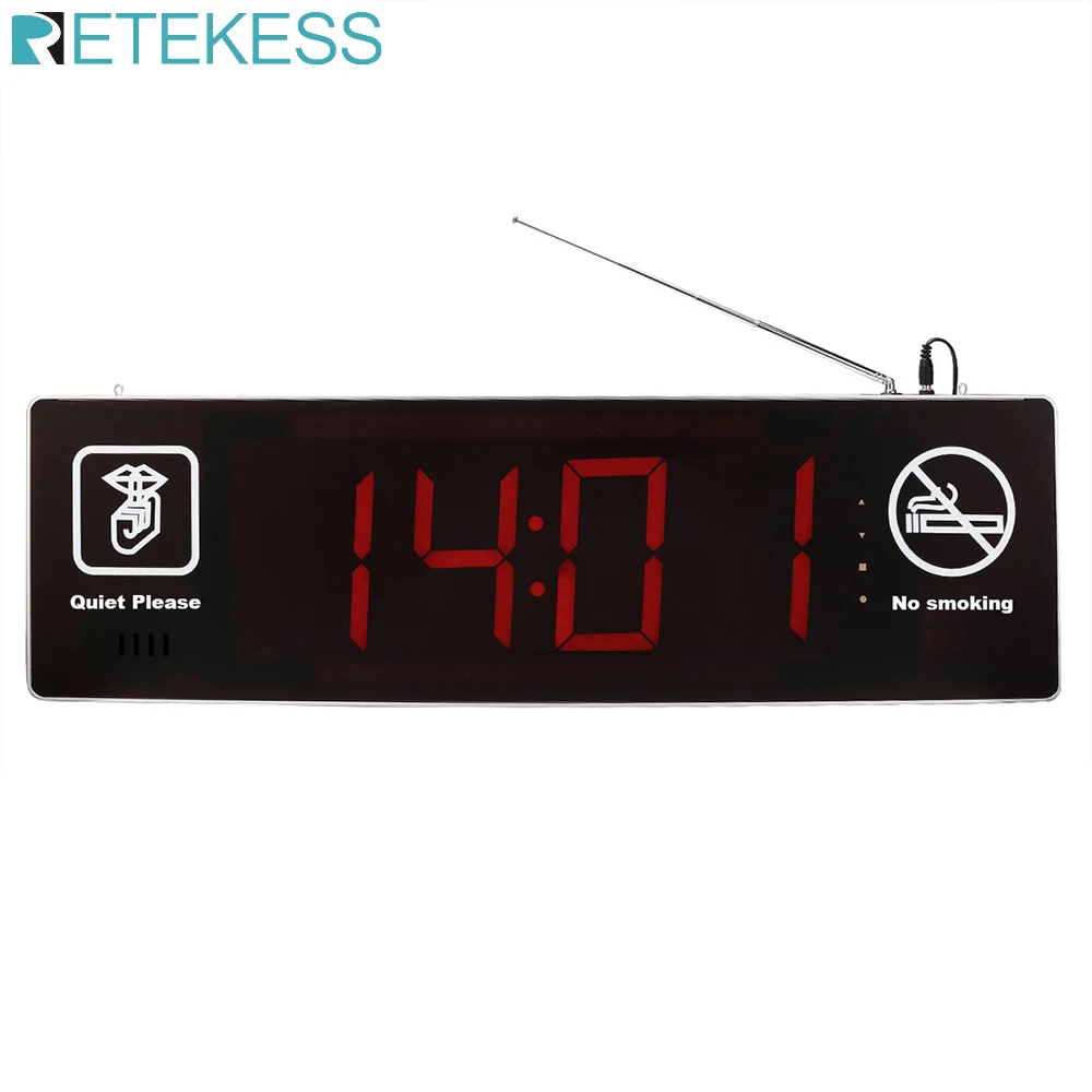 Retekess TD123 двусторонний дисплей беспроводной хост приемник вызова с голосовой