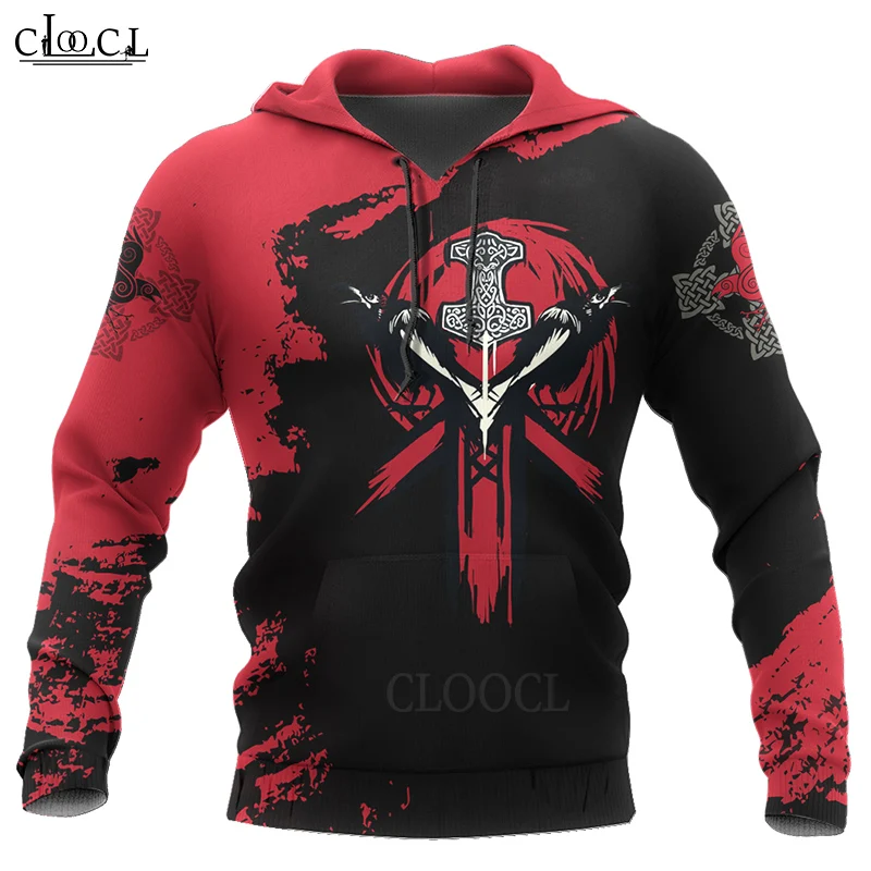 

CLOOCL Newest Viking Mjolnir 3D Printed Men Hoodies Sweatshirts Harajuku Fashion Hooded Autumn Casual Hoody Drop Shipping