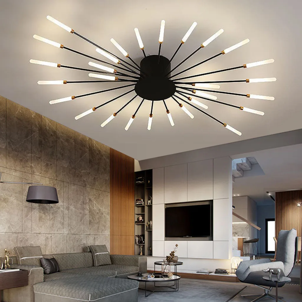 

LED Ceiling Light Modern Fireworks Design Chandelier Living Room Bedroom Hallway Wall Sconce Not Dimmable Lights