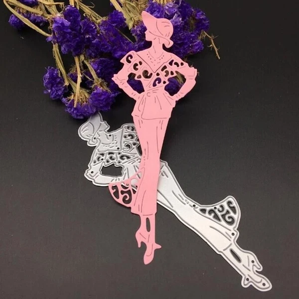 

Сделай Сам, скрапбукинг, металлическая Талия, Женский трафарет для вырезания, фотобумага, карточки, рукоделие