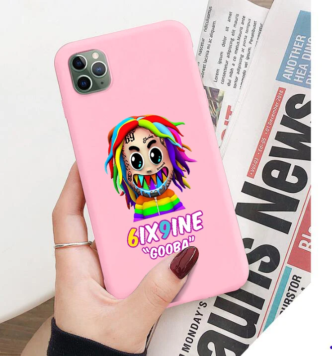 Цветной телефонный чехол 6IX9INE GOOBA для iphone 6/6s 6Plus/6SPlus 7 / 8 7Plus/8Plus X XS XR XSMax 11pro |
