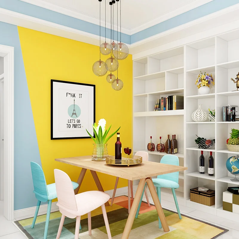 

CX Nordic Solid Color Wallpaper Silk Plain Non-Woven Wallpaper Background Wall Modern Minimalist