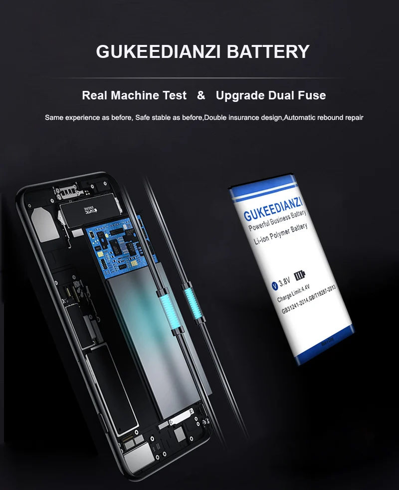Аккумулятор GUKEEDIANZI EB-BN910BBE 4950 мА ч для Samsung Galaxy Note 4 Note4 N910 N910H N910A N910C N910F - купить по