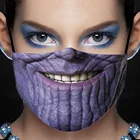 Модные Th-anos Big Mouth косплей женские и мужские маски унисекс для взрослых уход за кожей лица-защитным пылезащитным пятна дышащей многоразовые вечерние маска
