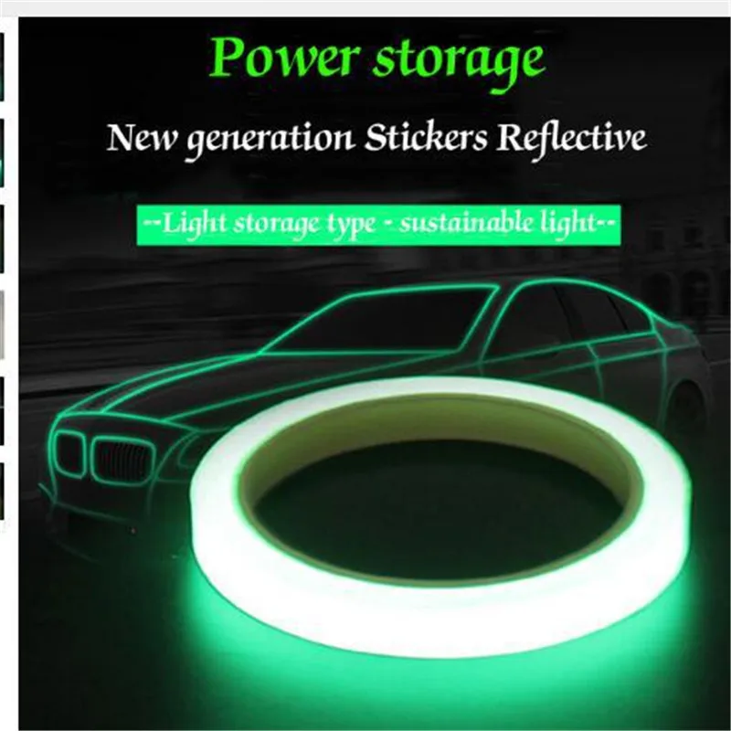 8 метров руля велосипеда коснитесь самоклеящаяся светится в темноте безопасная