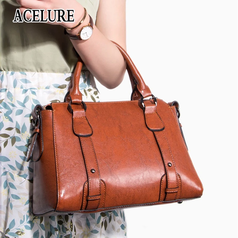 

ACELURE Luxury Handbags Women Bags Designer PU Leather Handbag Shoulder Bags for Women Large Ladies Hand Bags Bolsa Feminina